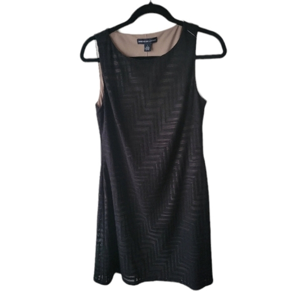 American Living Black Chevron Knit Dress. Size M - Picture 4 of 6